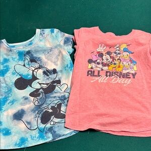 Disney Kids' Blue and Pink Character Tees